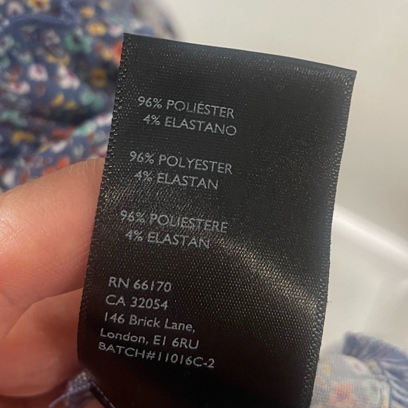 Urban Outfitters Boho Smocked Floral Mini Dress- size small - Picture 7 of 9